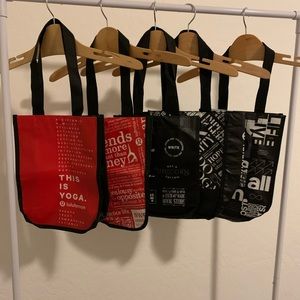 Lot of Lululemon Reusable Small Totes (5 total)